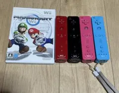 wiiモーションプラス 4個4色ブラックピンクブルーレッド マリオカートWii