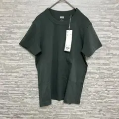 UNIQLO Uユニクロユー 新品タグ付半袖TシャツL 緑オリーブ色