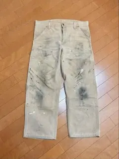 Carhartt カーハートダブルニー 生成り ホワイト ビックサイズ