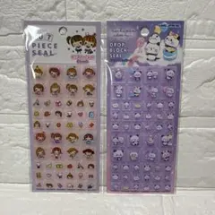 もちもちぱんだドロップブロックカットピースシール　タイルシールハイスクールガール