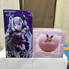 雪ミク×クロミ コラボフィギュア　サンリオ クロミ ルームライト　2体セット