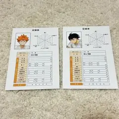 【ハイキュー‼︎】　日向・影山　体力測定ブロマイド　アニメイト特典