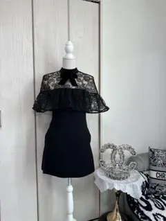 self-portraitレースデザイン 半袖ひざ丈ワンピース | Mercari