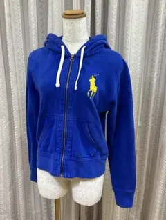 【Ralph Lauren】 Lサイズ フード付きパーカー 青