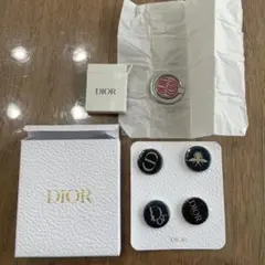 【2点セット】新品✨️Dior ブローチセット 4個入り スマホリング ノベルティ