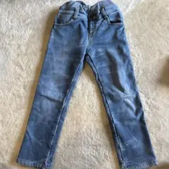 デニムパンツ サイズ110 ライトブルー　バースデー　裏起毛
