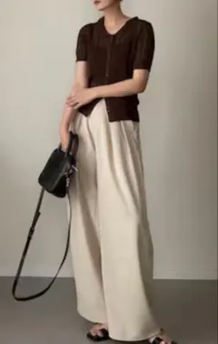 HONEYSUCKLE ROSE（ハニーサックルローズ）メッシュ編みポロセーターのサムネイル