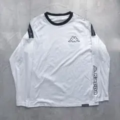 【kappa】ロングTシャツ ワンポイントロゴ Lサイズ ホワイトのサムネイル