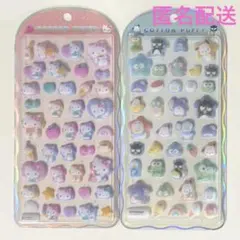 正規品　コットンパフィーシール　サンリオ　ハローキティ　はぴだんぶい　２枚セット