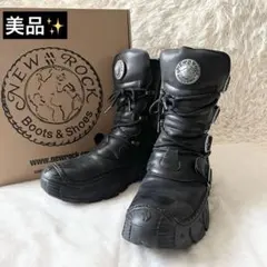 美品✨NEWROCK ニューロック　アンクルブーツ　M-IMPACT013-S1