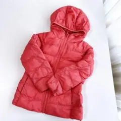 ユニクロ キッズ ダウン 110ピンク