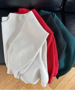 DOUX ARCHIVES ハイツイストクルーニット　アイボリー