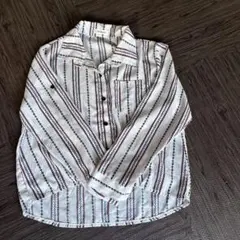 ストライプ柄長袖シャツ