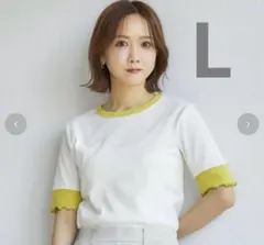 mysa closet 田中里奈　テレコ配色Tシャツ