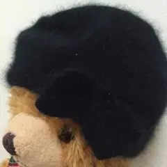 週末値下げ♡ H&M 黒アンゴラニット帽のサムネイル