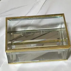 Christian Dior アクセサリーケース ガラス製 ヴィンテージ
