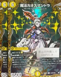 魔法カオスマントラ　シークレット　シク　2枚