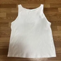 ユニクロ カップ付きリブタンクトップ