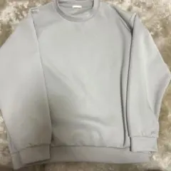 ライトグレー クルーネック スウェット