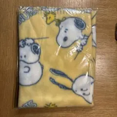 スヌーピー フリースブランケット (黄色) アオキノベルティ