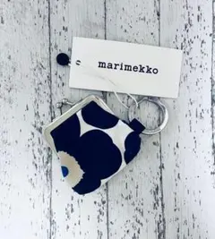marimekko マリメッコ キーチェーン ウニッコ ミニがま口 NAVY