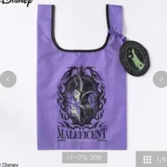 ディズニー ヴィランズ マレフィセント 収納ポーチ付きエコバッグ しまむら