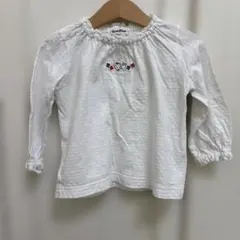 familiar 刺繍入りホワイトシャツ