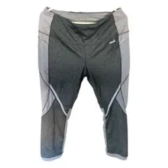 早い者勝ち✨AVIA クロップドパンツ グレー/ブラック【L】