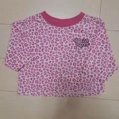 Hello Kitty ヒョウ柄 半袖Tシャツ ピンクのサムネイル