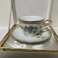 ノリタケ　ガラコンテッサ　カップ&ソーサー深山半鐘蔓1客