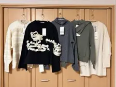 【新品未使用】 ZARA トップス 5着セット S ニットワンピース