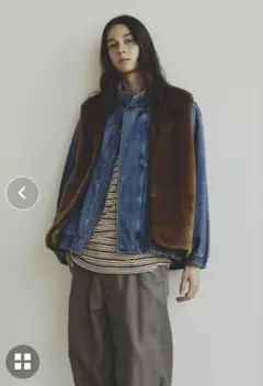 Barbour ADAM ET ROPE’別注　ファーライナーベスト