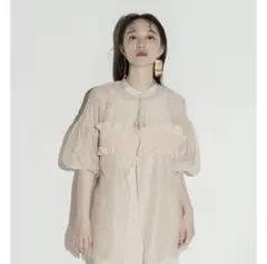 Eaphi bustier line sheer blouse