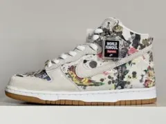 Supreme Nike SB Dunk High Rammellzee 白 9