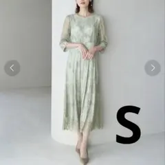 【ロペピクニック】結婚式　お呼ばれ　ドレス　ロング S ワンピース