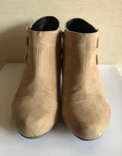ショートブーツ LLサイズ ベージュ