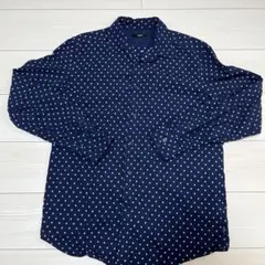 DIESEL ネイビー 星柄 長袖シャツ　ディーゼル