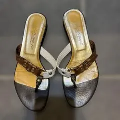 ドルチェ＆ガッバーナ D&G レザー トング サンダル ミュール 22.5cmのサムネイル