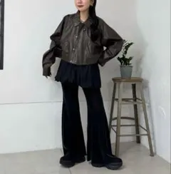 Kastane バルーンミニスカート 2way ブラック 美品のサムネイル
