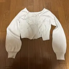 マルチウェイリボンリブショートカーディガンのサムネイル