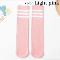 子供 くつした ライン キッズ ソックス 目立つ　靴下 ボーダー ピンク 新品