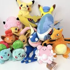 ポケモン ビック ぬいぐるみ まとめ売り 15点 ピカチュウ イーブイ ヒトカゲ ポケモン ビック ぬいぐるみ まとめ売り 15点 ピカチュウ イーブイ