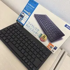 ELECOM Bluetooth ワイヤレスキーボード ブラック