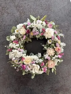 ドライフラワーリースa21