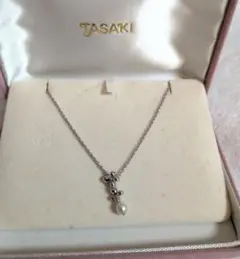 TASAKI タサキ ネックレス 3粒パール 5mm 本真珠 クローバー SV - メルカリ