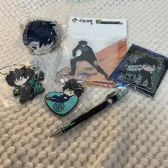 呪術廻戦　伏黒恵　アクスタ ラバスト シャープペン ぬいぐるみチャーム6点セット
