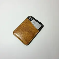栃木レザー　サドルレザー　ルガトショルダー　本革　革　パスケース　定期入れ
