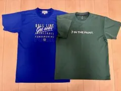 バスケットボール Tシャツ 2色セット メンズ Mサイズ