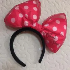 ミニーマウス　リボン　カチューシャ