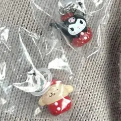 サンリオキャラクターズ いちごめじるしアクセサリー ガチャ ポムポムプリンクロミ